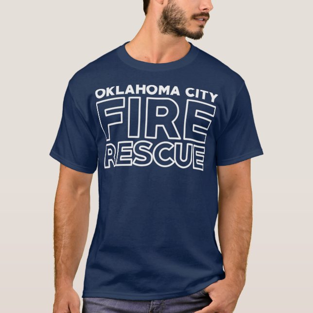T-shirt Département des fires d'Oklahoma City (Devant)