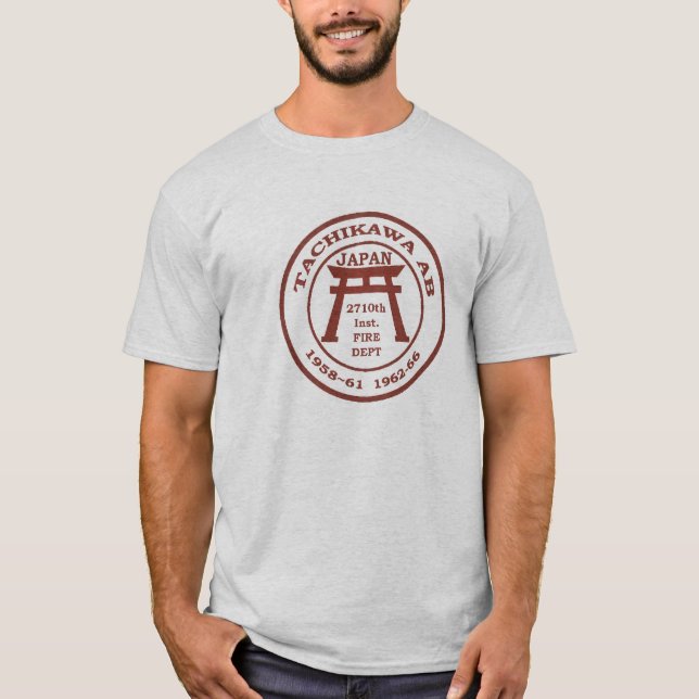 T-shirt Département du feu de Tachikawa ab (Devant)