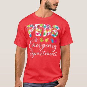 T-shirt Département d'urgence PEDS Infirmière pédiatrique