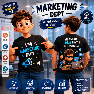 T-shirt Département Marketing Chemise drôle d'équipe de