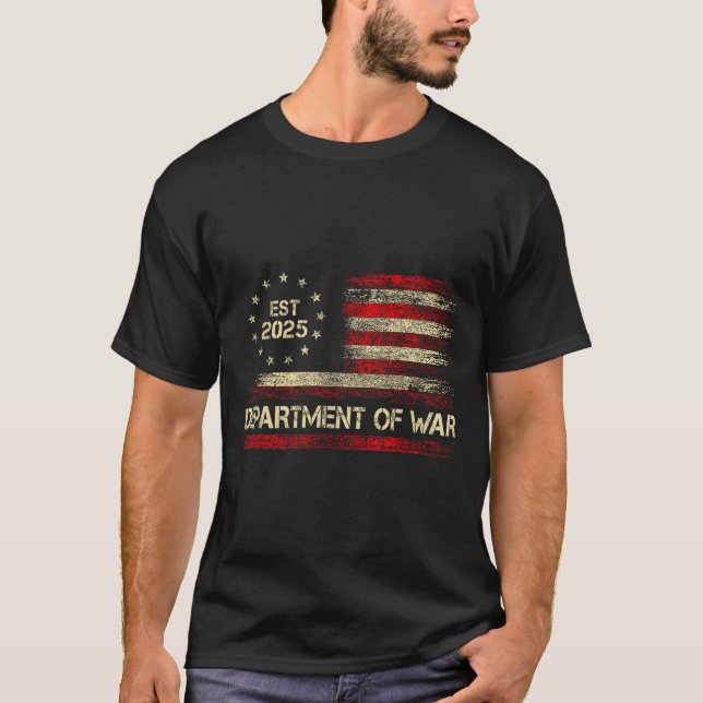 T-shirt Department Of War Established 2025 Re-established  (Devant)