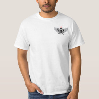 T-shirt d'épées croisé par guerrier spartiate