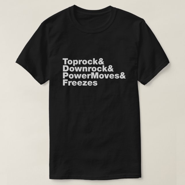T-shirt Déplacements de rupture (Breakdance) (Design devant)