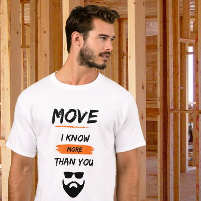 T-shirt Déplacer Je Connais Plus Que Vous Fête des pères (Créateur téléchargé)