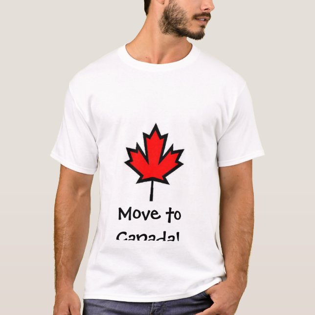 T-shirt Déplacez-vous au Canada ! ! (Devant)