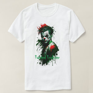T-shirt déplaisant clown en encre