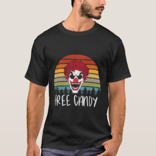 T-shirt Déplaisant Clown Vintage Rétro Effrayant Mal Horre