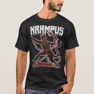 T-shirt Déplaisant Gruss Vom Krampus Demon Christmas Devil