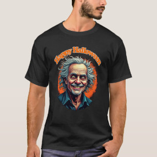 T-shirt Déplaisant Mal Mad Scientifique Vieux Homme Hallow