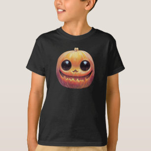 T-shirt Déplaisant Mare Face Citrouille Halloween