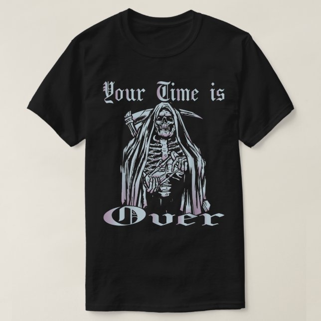 T-shirt Déplaisant Pastel Goth Reaper Peur Soft Goth  (Design devant)