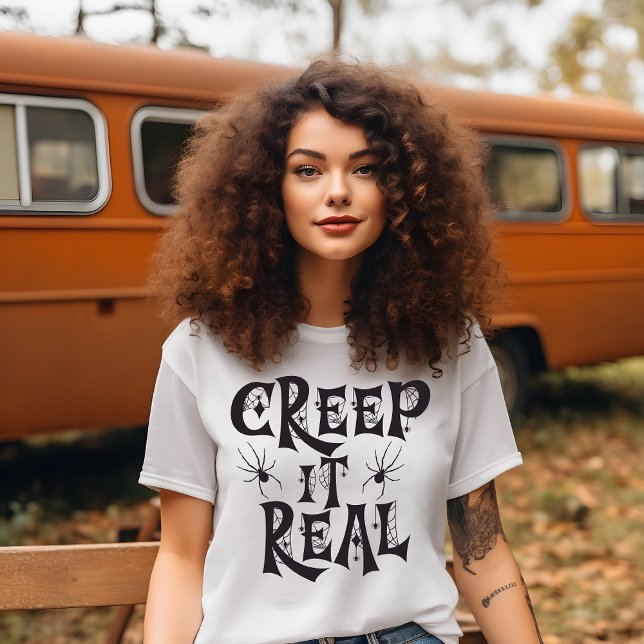 T-shirt Déplaisant Spider Halloween Creep it Real (Créateur téléchargé)
