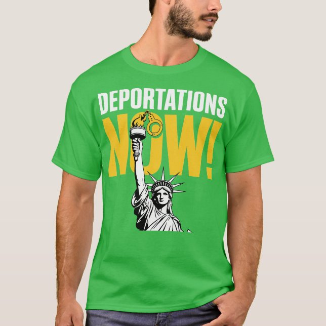 T-SHIRT DÉPORTATIONS MAINTENANT (Devant)