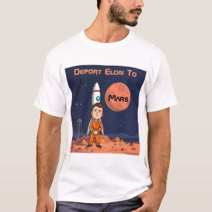 T-shirt Déporter Elon vers Mars