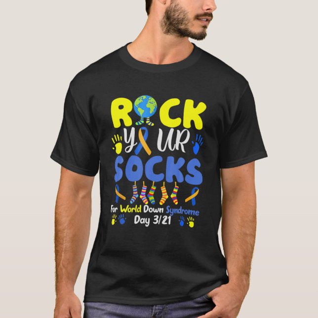 T-shirt Déposez Vos Chaussettes Pour La Journée Mondiale D (Devant)