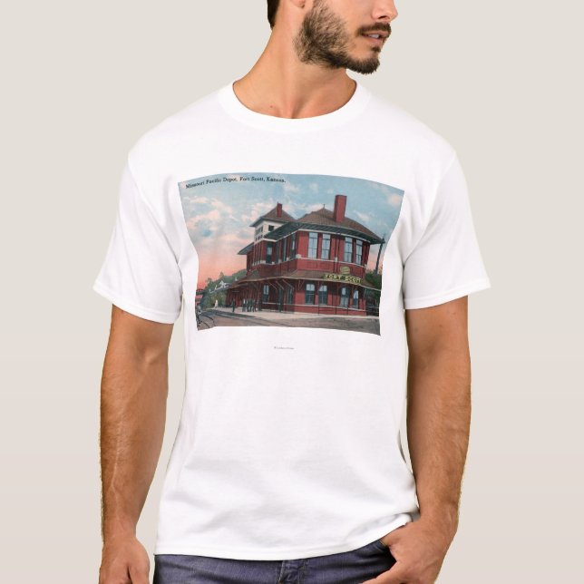 T-shirt Dépôt Pacifique de chemin de fer du Missouri (Devant)
