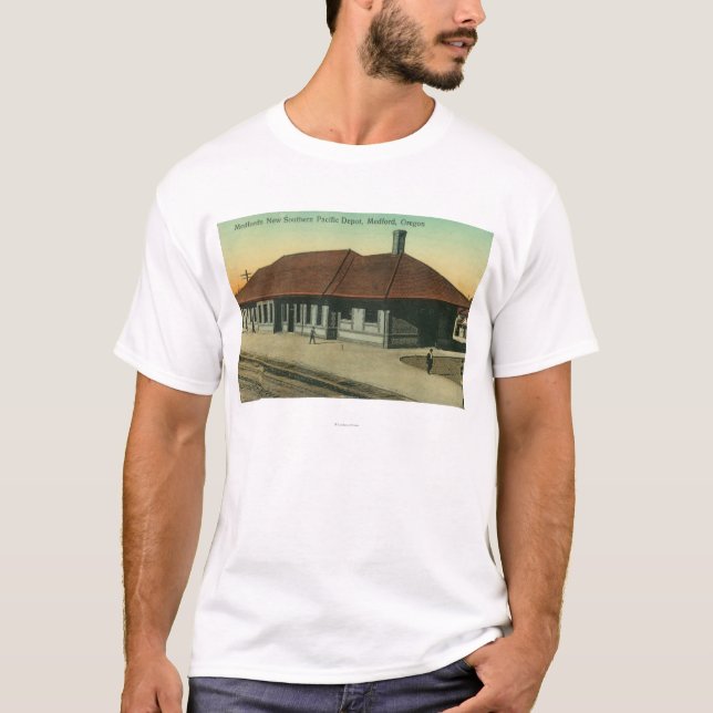 T-shirt Dépôt Pacifique du sud de chemin de fer dans (Devant)