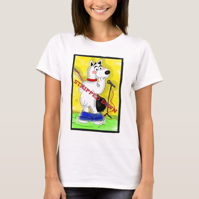 T-shirt Dépouillé vers le bas (Devant)