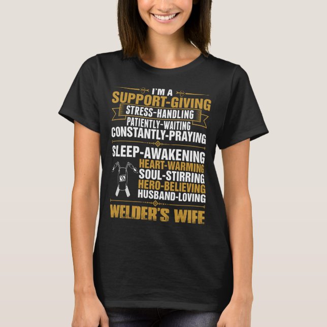 T-shirt d'épouse de soudeuses (Devant)