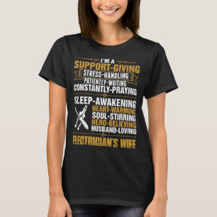 T-shirt d'épouse d'électriciens