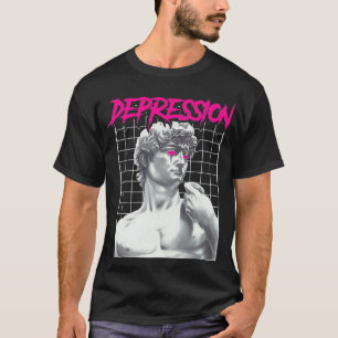 T-shirt Dépression Greek Statue Grunge Aesthetic Emo Vapor