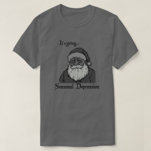 T-shirt Dépression Saisonnière Ironie de Noël