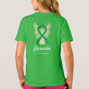 T-shirt Depression Sensibilisation Ruban Angel Art Chemise