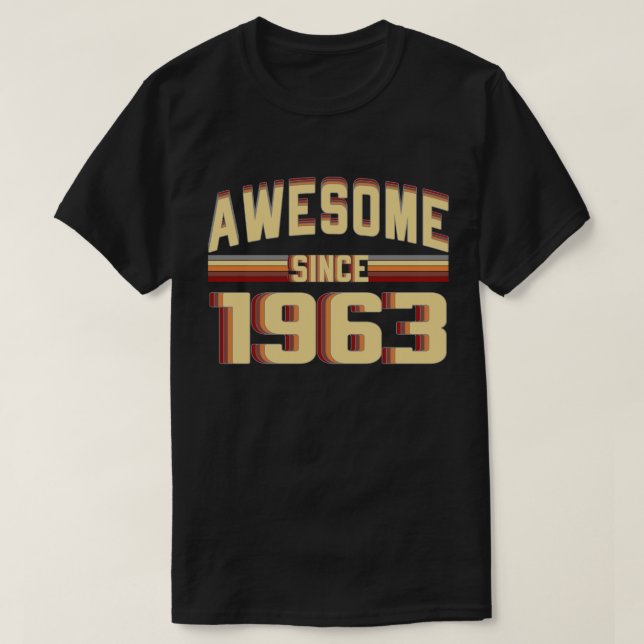 T-shirt Depuis 1963 cru impressionnant 56 années (Design devant)
