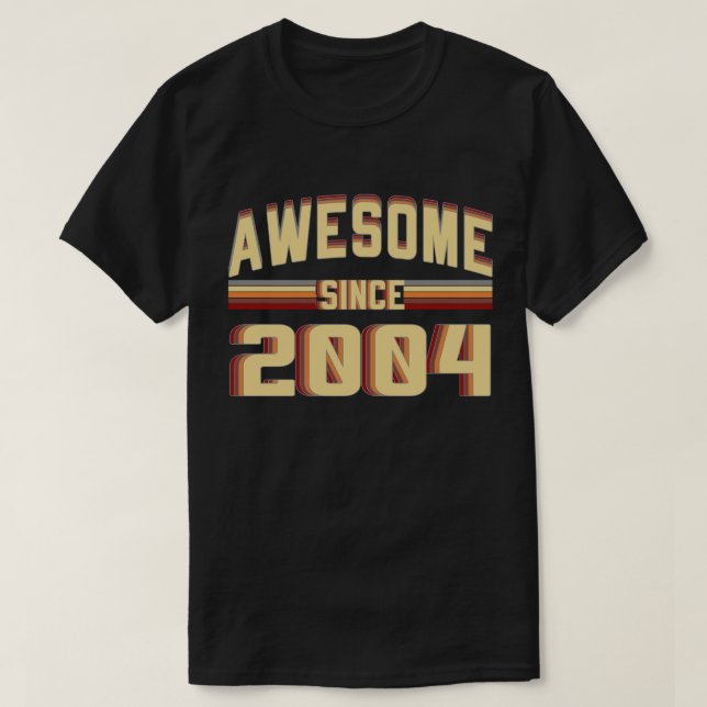 T-shirt Depuis 2004 cru impressionnant 15 années (Design devant)