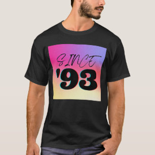 T-shirt Depuis '93 Gradient Black Lettering