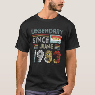 T-shirt Depuis juin 1983 cru légendaire d'anniversaire