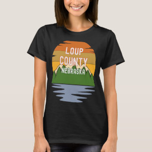 T-shirt Depuis le comté de Loup Nebraska Coucher de soleil