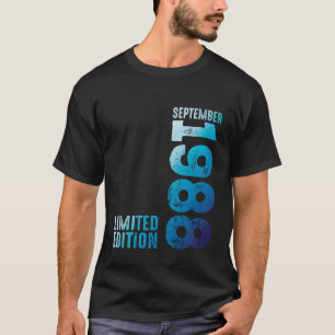T-shirt Depuis septembre 1988 1988 Année 1988 Rétro 1988 V