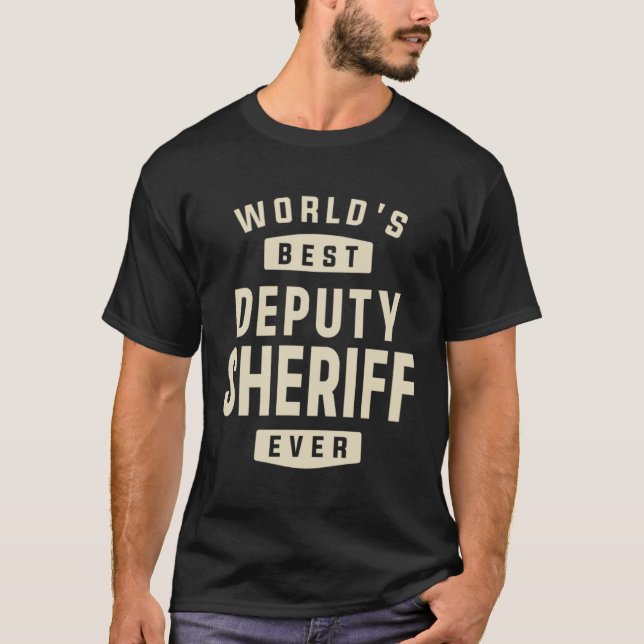 T-shirt Deputy Sheriff Occupation (Devant)