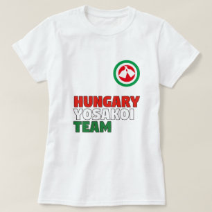 T-shirt d'équipe de la Hongrie Yosakoi