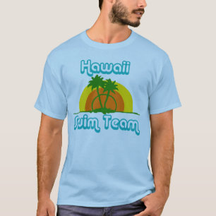 T-shirt d'équipe de natation d'Hawaï rétro,