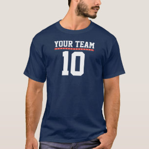 T-Shirt d'équipe personnalisé avec étoiles