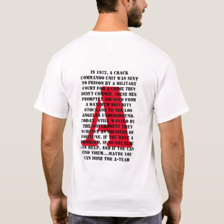 T-shirt d'équipe van long texte