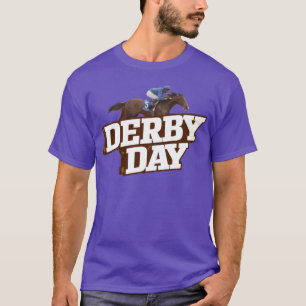 T-shirt DERBY DAY DESIGN HORSE RACING DERBY fille