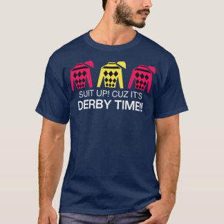 T-shirt Derby Time Horse Racing Couleur Tee Funny Kentucky
