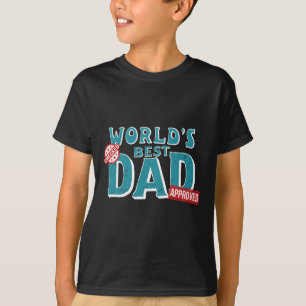 T-shirt Derft World's Best Papa - Vérifié Et Approuvé - Ha