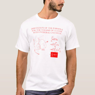 T-shirt Dérivation pour le fomula du volume d'un cône