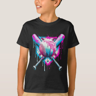 T-shirt Dérive De Baseball Pour Garçons Ice Cream Drip Jeu
