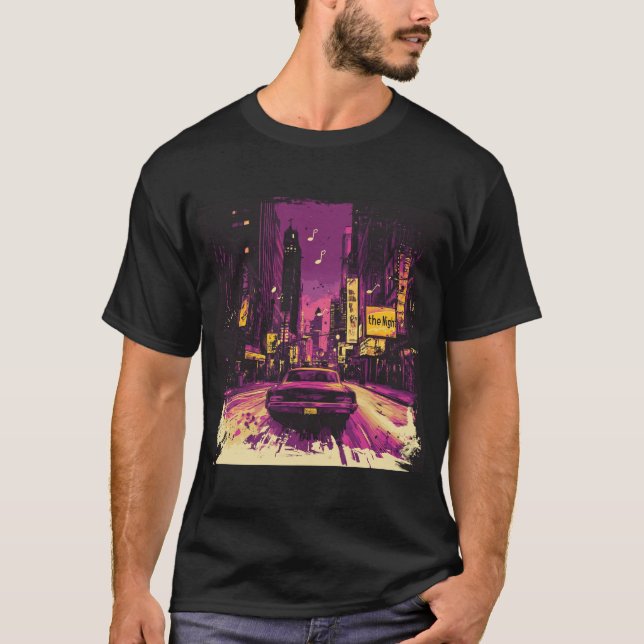 T-shirt Dériver dans la nuit (Devant)