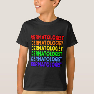 T-shirt Dermatologue arc-en-ciel
