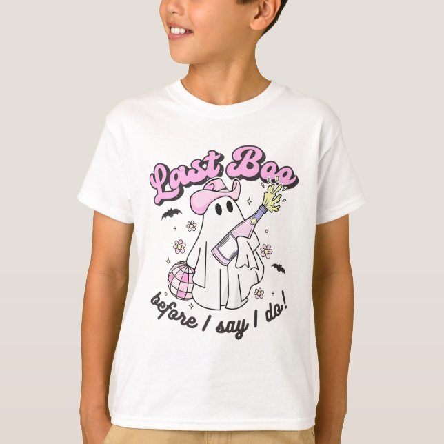 T-shirt Dernier Boo Avant De Dire Je Fais Cowgirl Ghost Di (Devant)