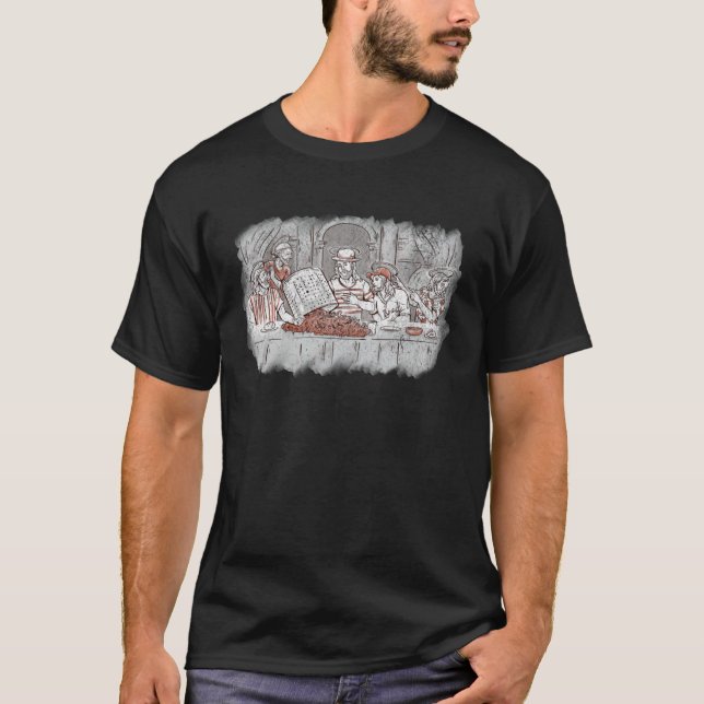 T-shirt Dernier Crabe à souper Écure Jésus Christian Go (Devant)