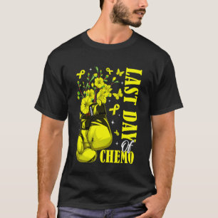 T-shirt Dernier Jour de Chimiothérapie Mois de Sensibilisa