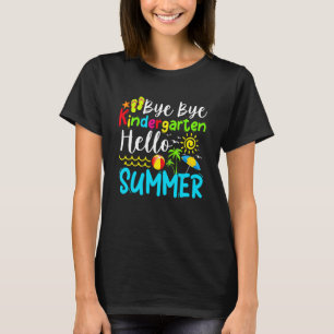T-shirt Dernier Jour De L'École Bye Bye Kindergarten Bonjo