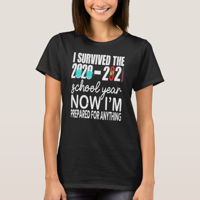 T-shirt Dernier Jour De L'École Fin De L'Année Thé Surviva (Devant)
